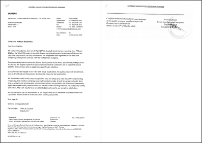 Siemens AG Reference English