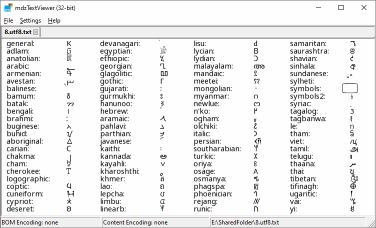 mdzTextViewer Different Fonts